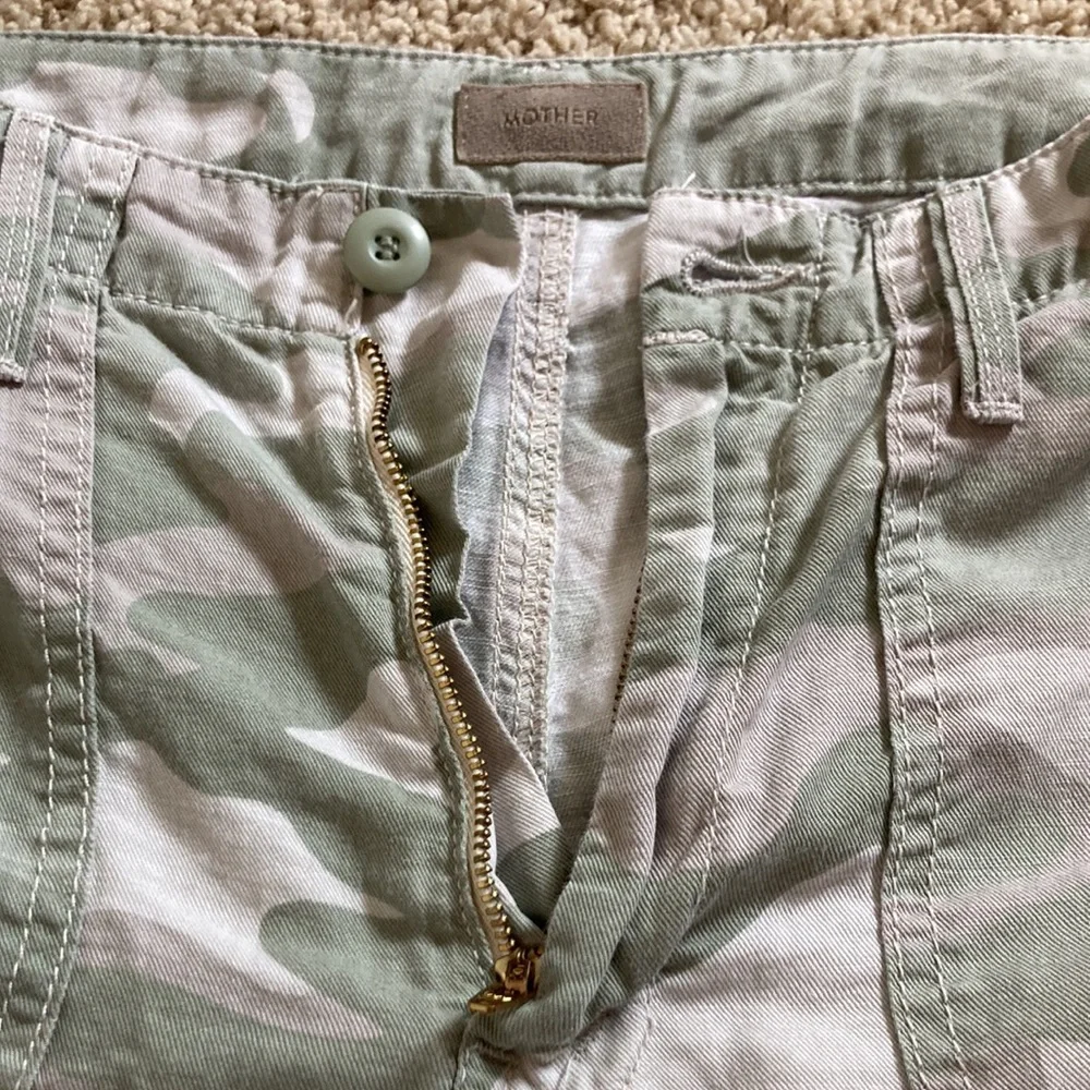 💙 Mother The Shaker Chop Crop Fray Desert Print - Picture 5 of 15